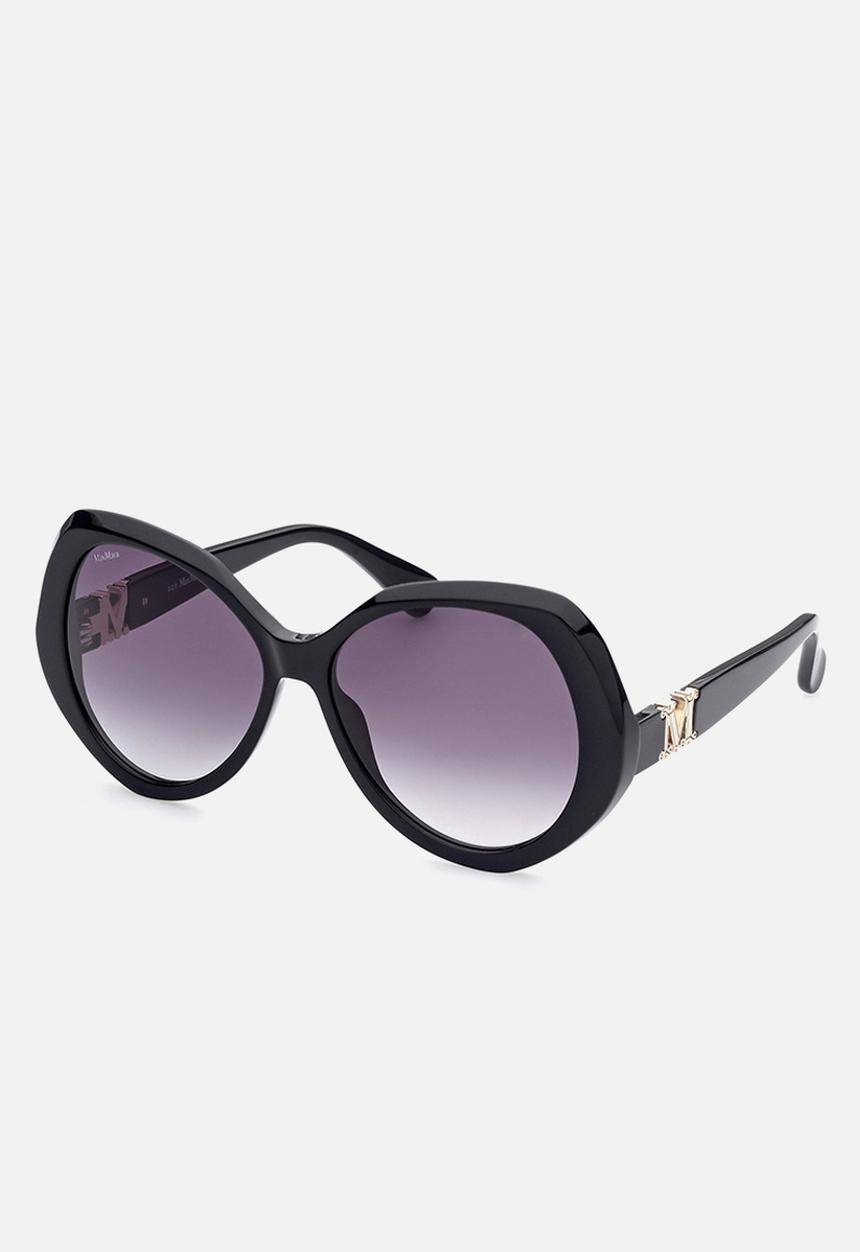 Max Mara Sun - Max mara mm0015-01b59 - shiny black & gradient smoke