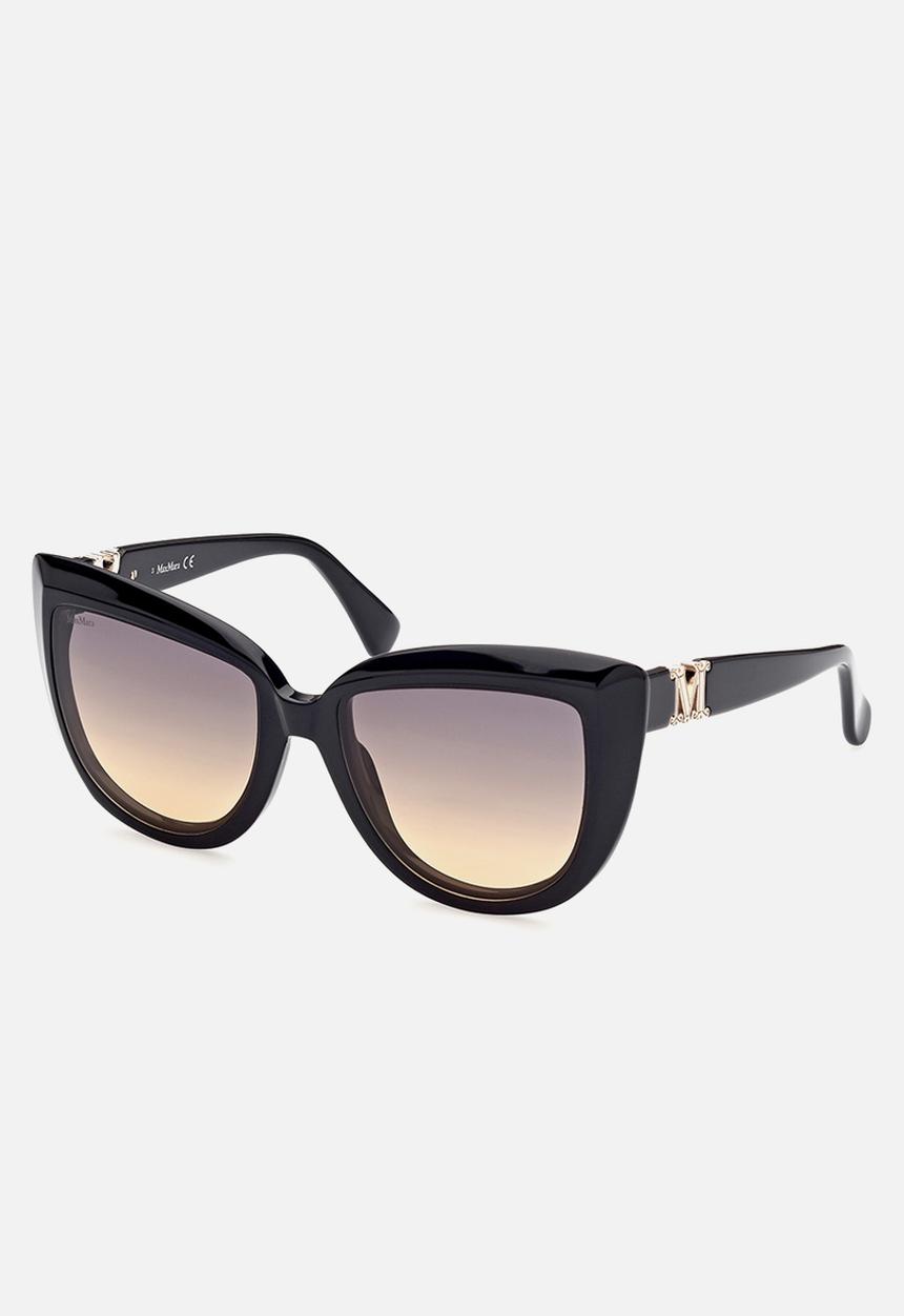 Max Mara Sun - Max mara mm0029-01b56 - shiny black & gradient smoke