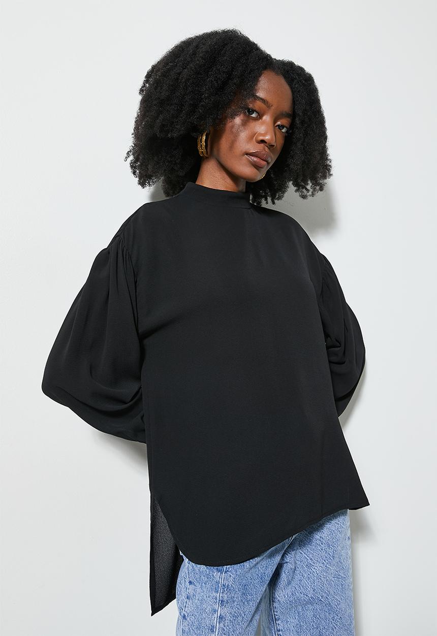 Superbalist - Longline blouse - black
