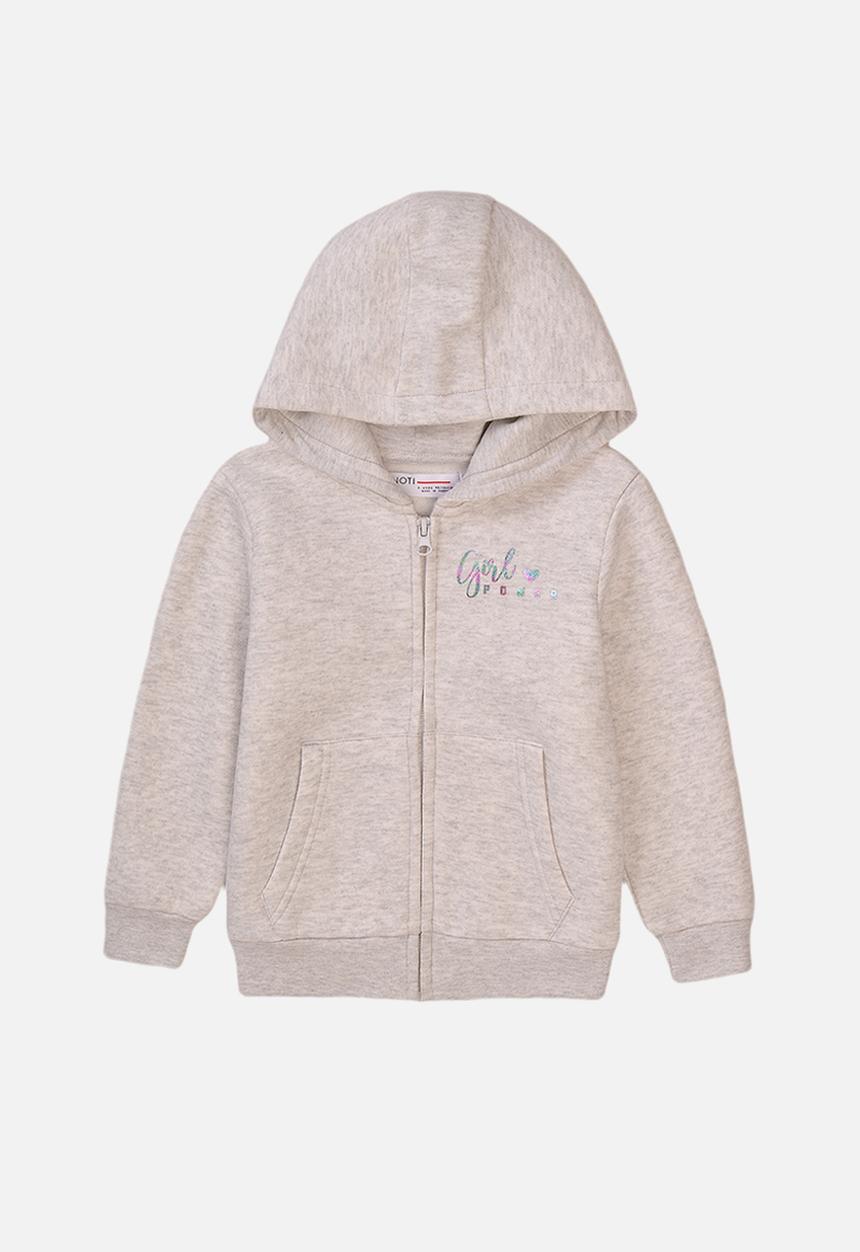 MINOTI - Basic fleece zip thru - grey marl