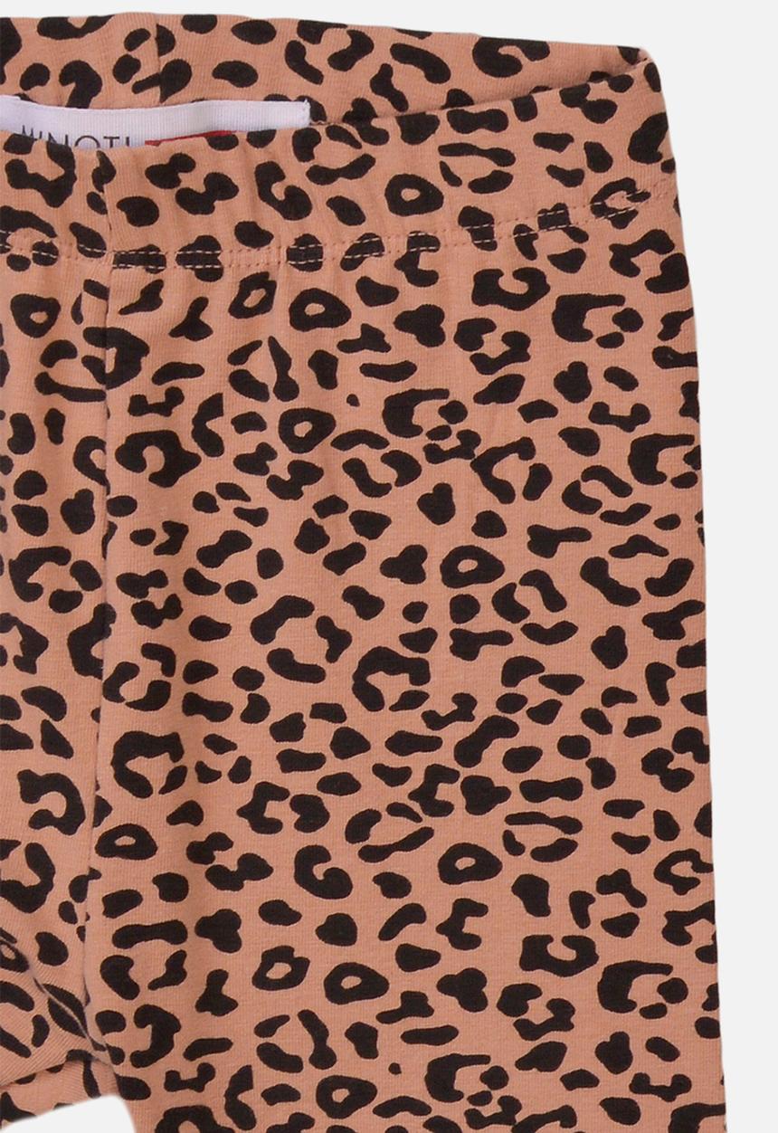 MINOTI - Leopard aop basic legging - dusty pink