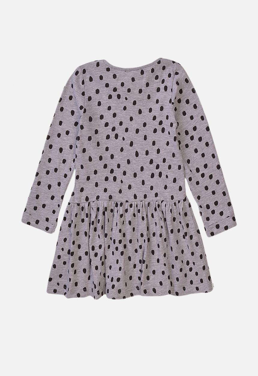 MINOTI - Spot aop basic dress - grey 