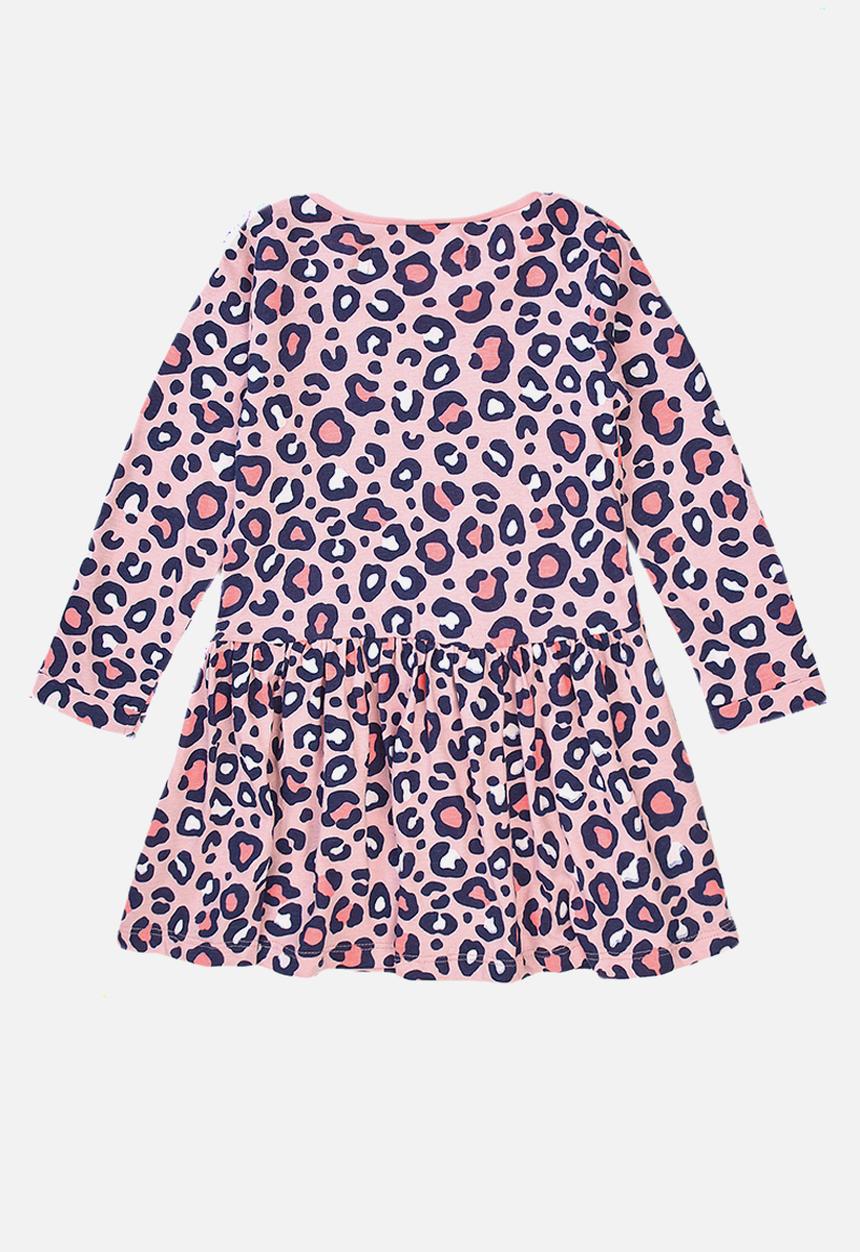 MINOTI - Leopard aop basic dress - pink