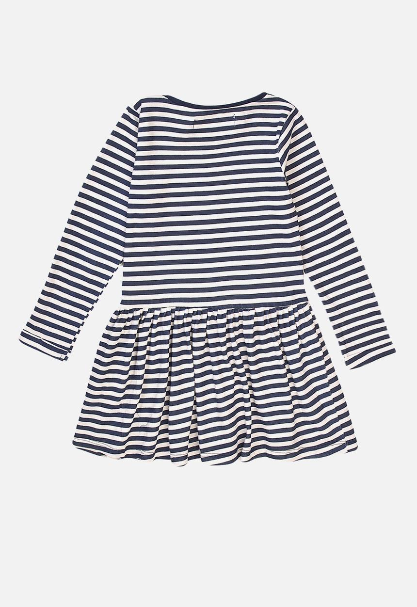 MINOTI - Stripe basic dress - black & white