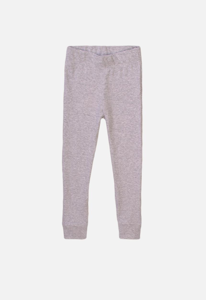 MINOTI - Basic ribbed legging - grey marl