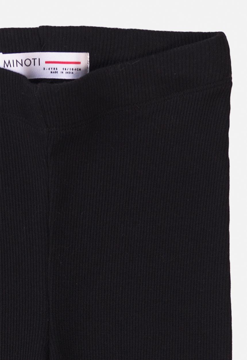 MINOTI - Basic ribbed legging - black 
