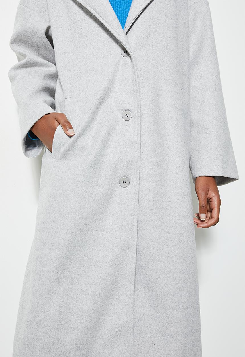 Superbalist - Comfy coat - grey melange