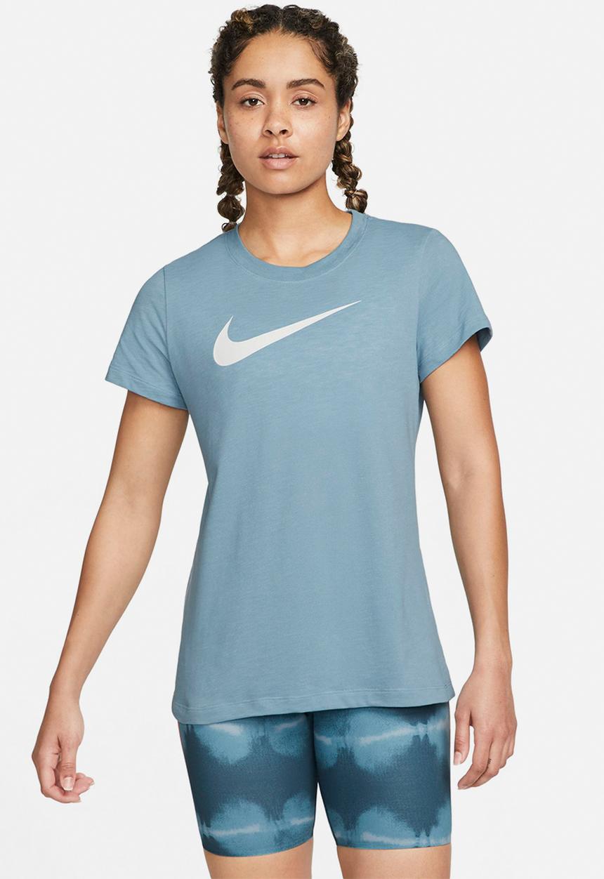 Nike - W nk dry tee dfc crew - worn blue