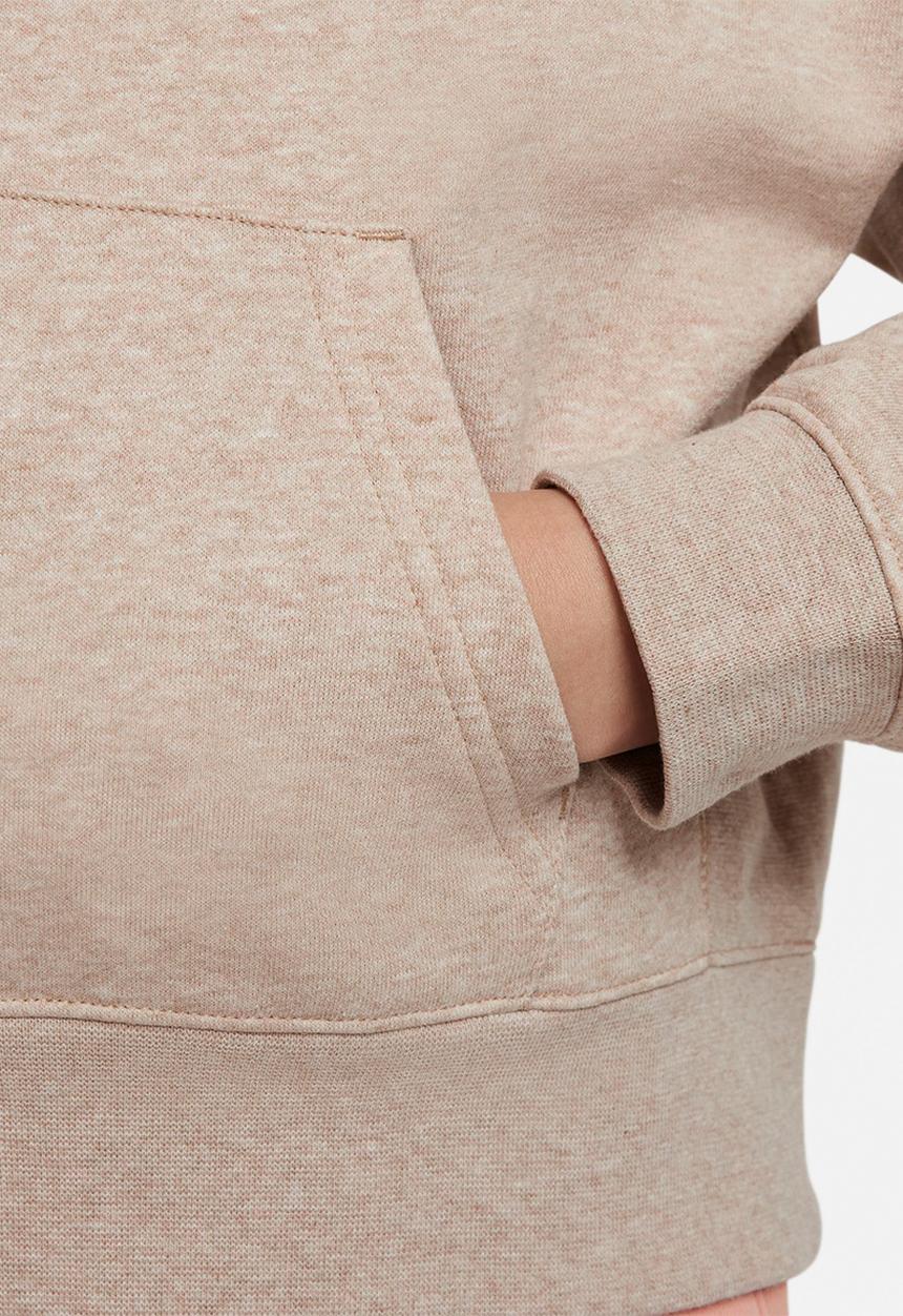 Nike - U nsw circa 50 flc po hoodie - hemp/htr/rush orange