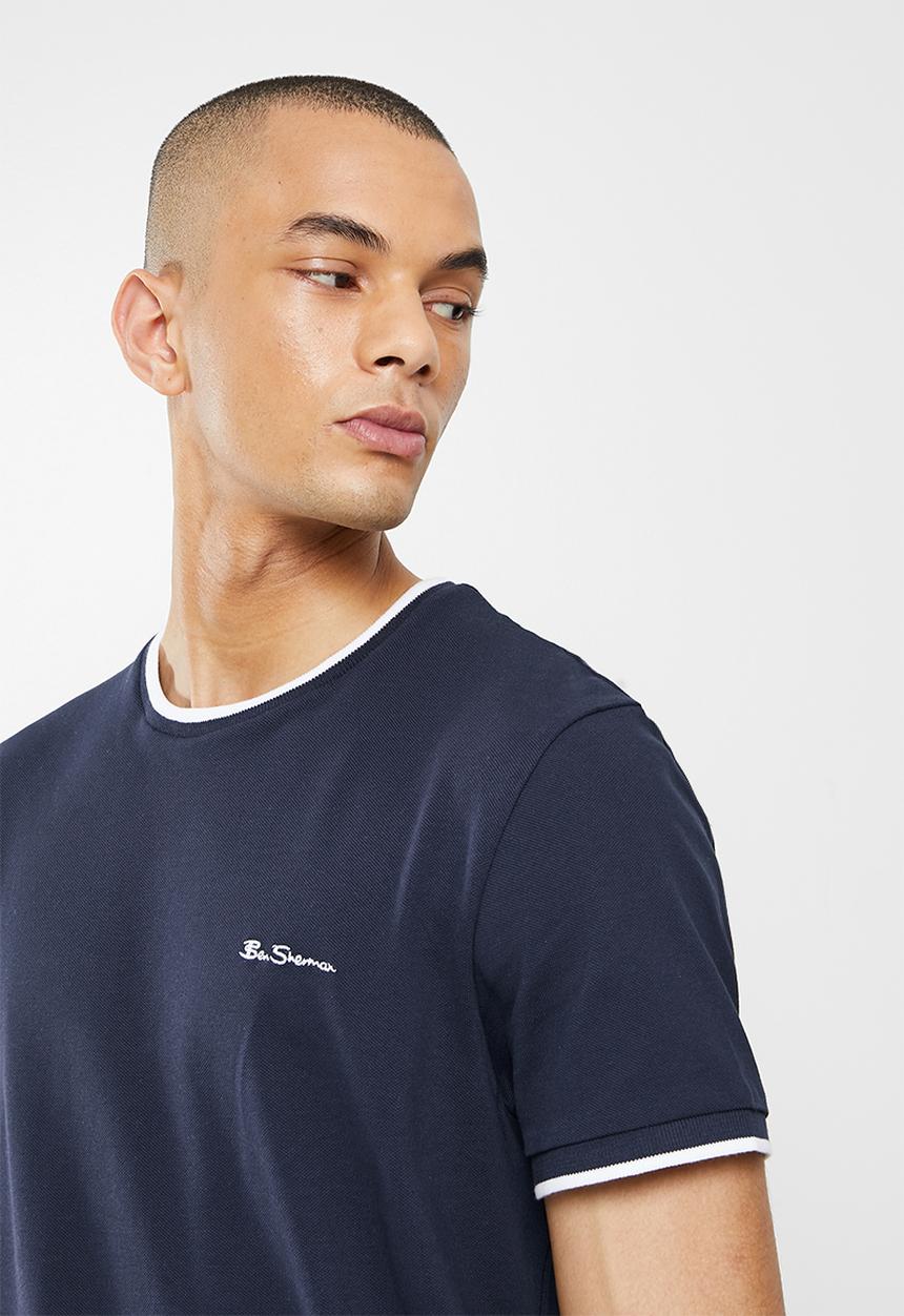 Ben Sherman - Pique crew - navy