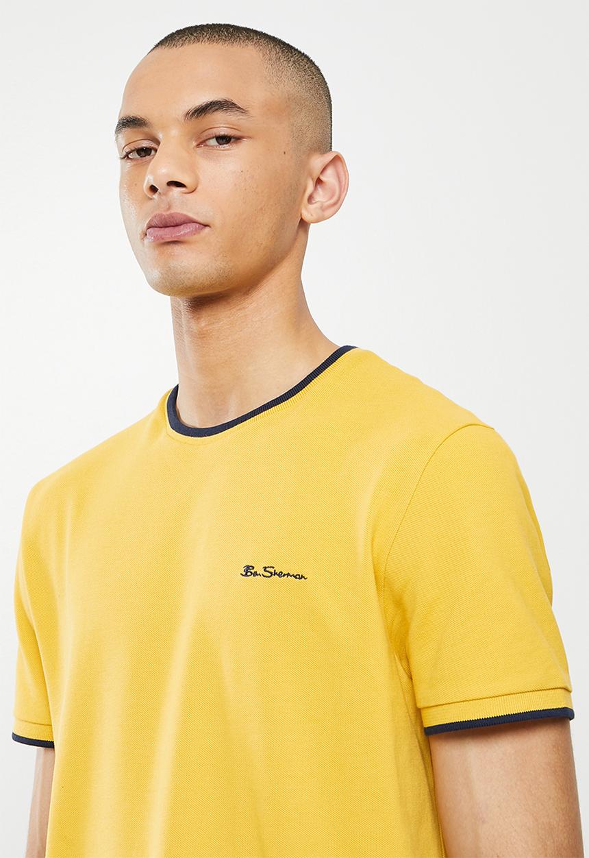 Ben Sherman - Pique crew - yellow