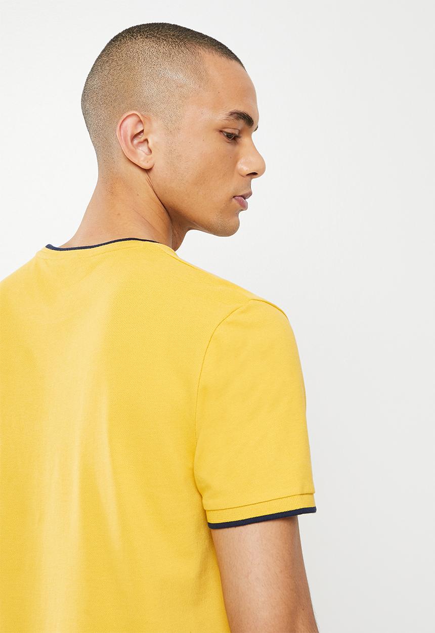 Ben Sherman - Pique crew - yellow