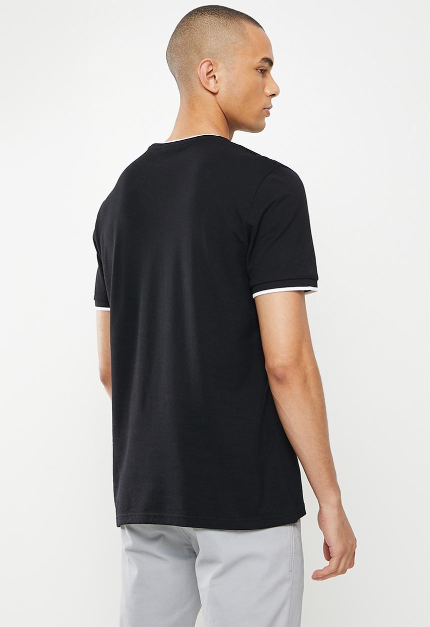 Ben Sherman - Pique crew - black