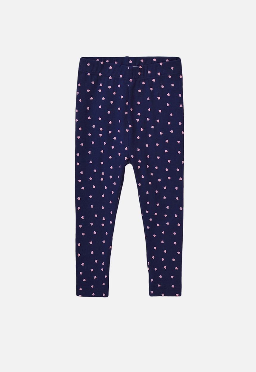 MINOTI - Hearts aop basic legging - navy 