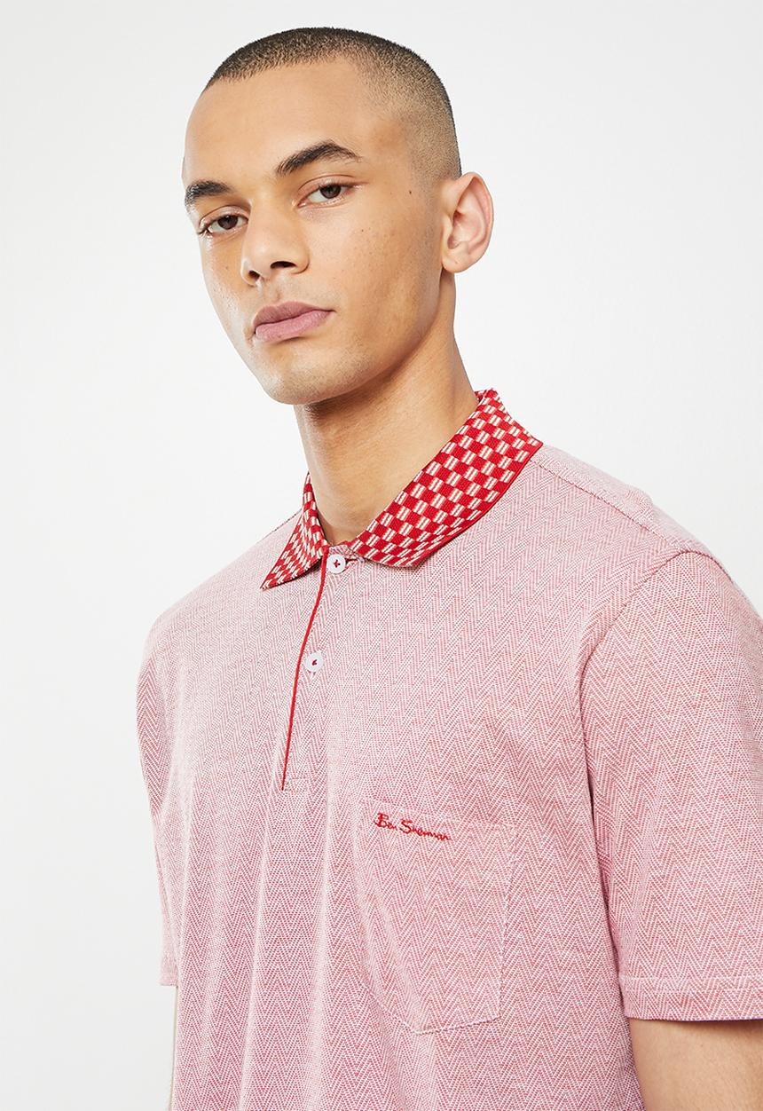 Ben Sherman - Ben mercerised - red