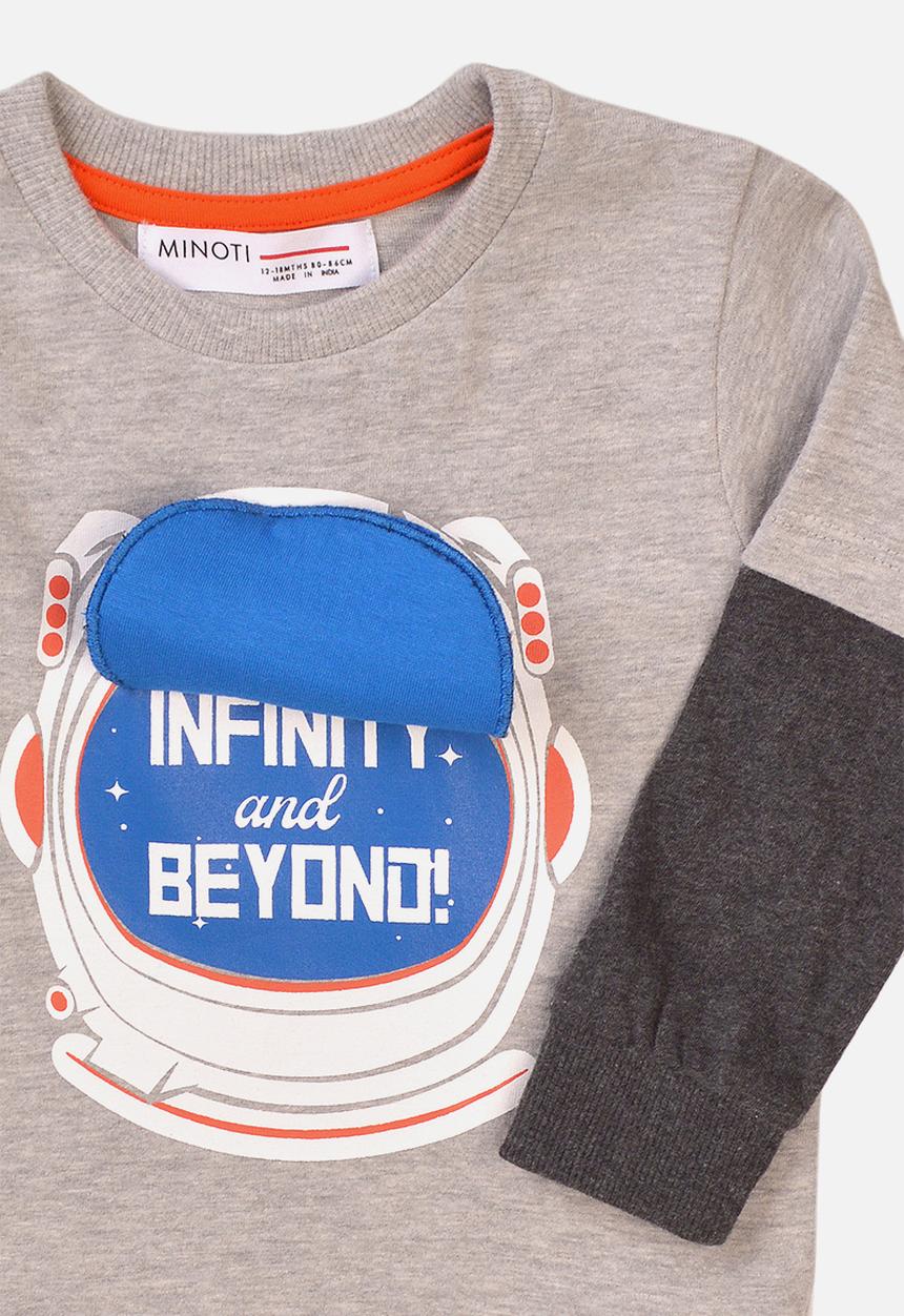 MINOTI - Beam me up tee - light grey