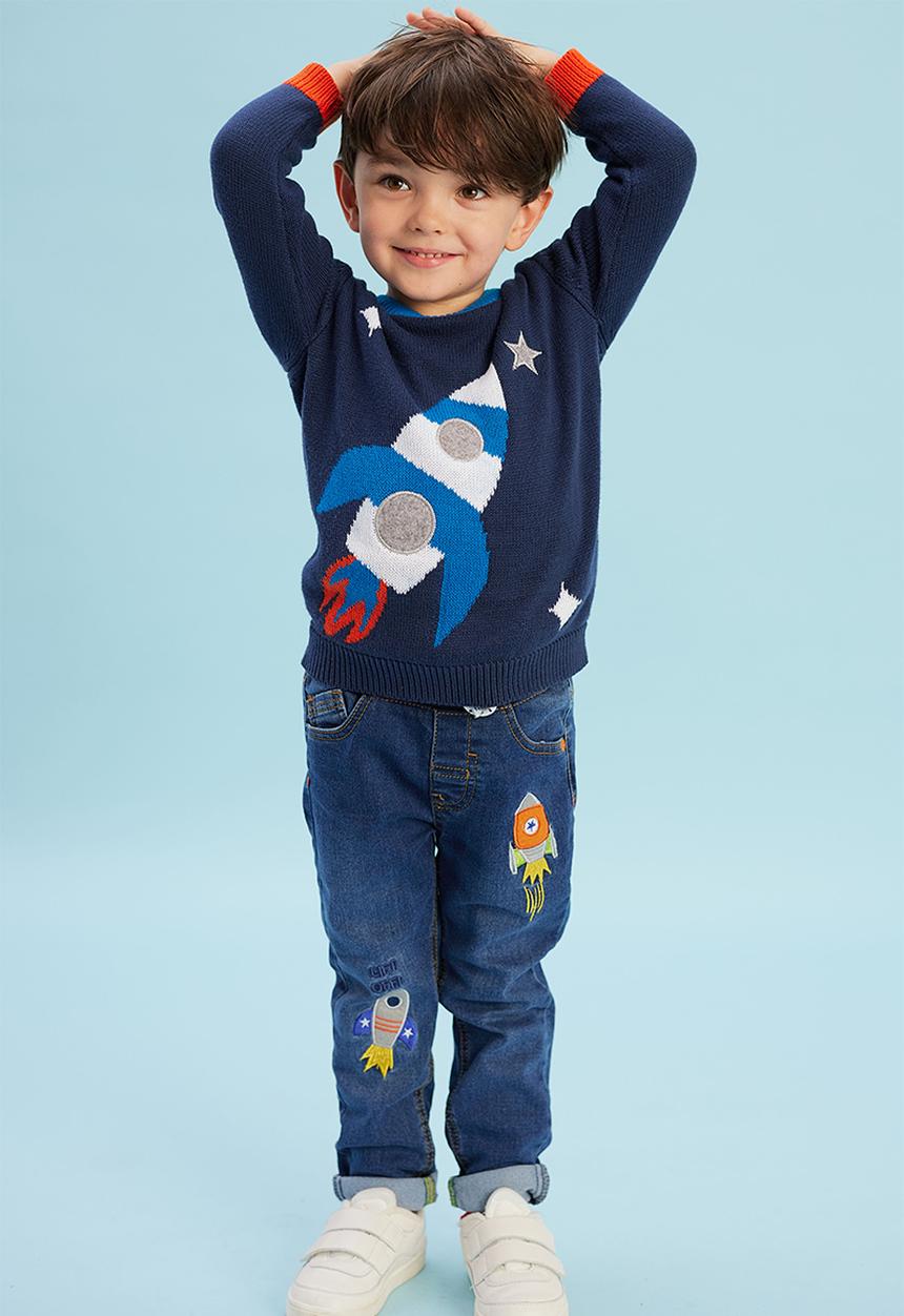 MINOTI - Rocket knitted jumper - navy