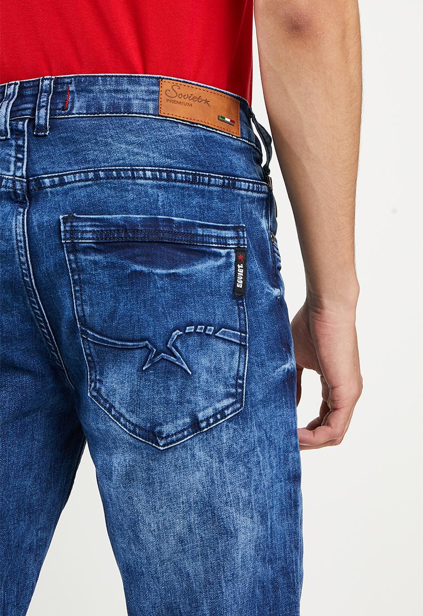 SOVIET - M tiago #9 fashion slim leg denim - blue