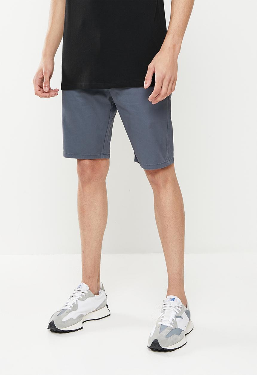 SOVIET - M raffaello cotton short - dark grey