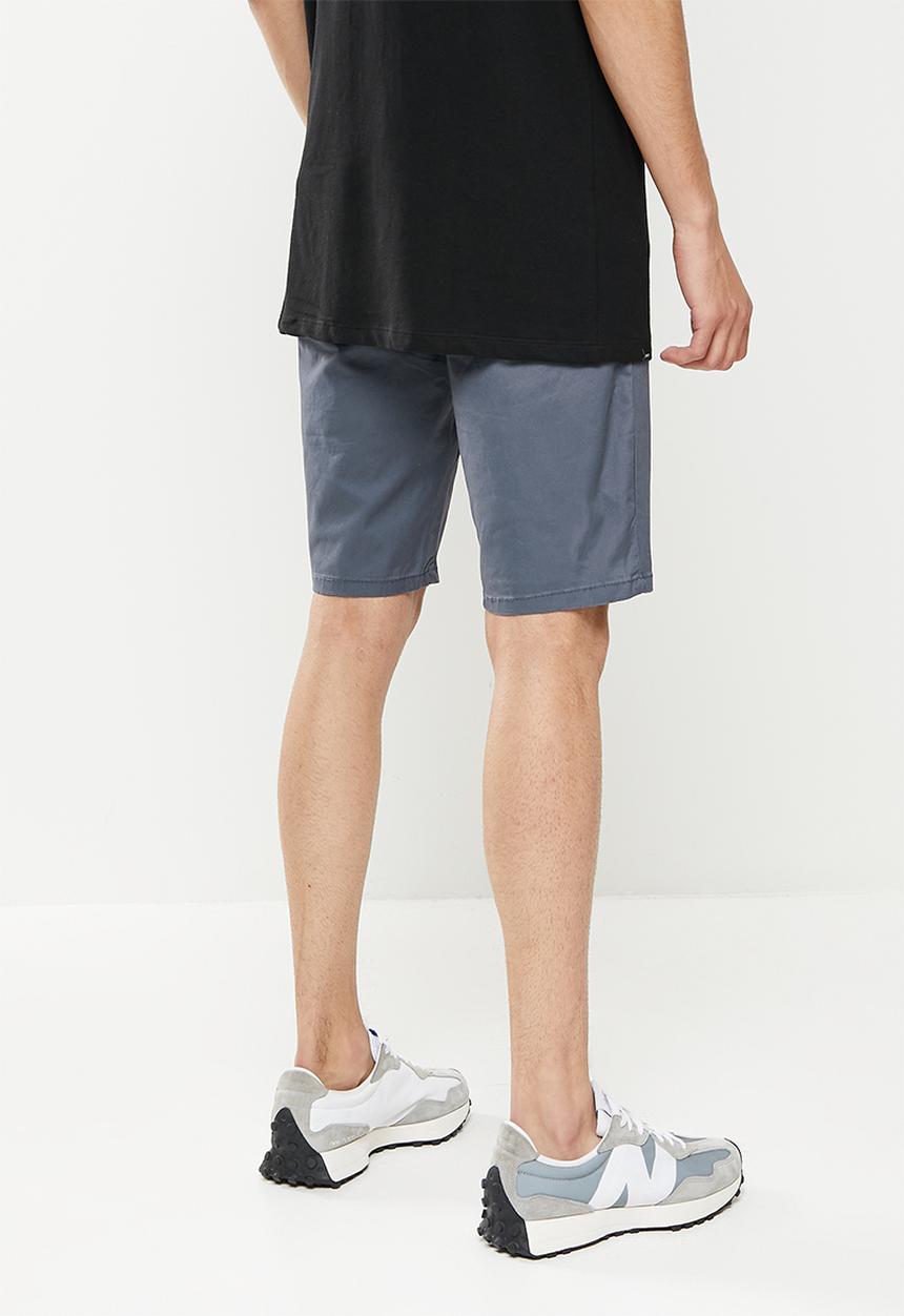 SOVIET - M raffaello cotton short - dark grey