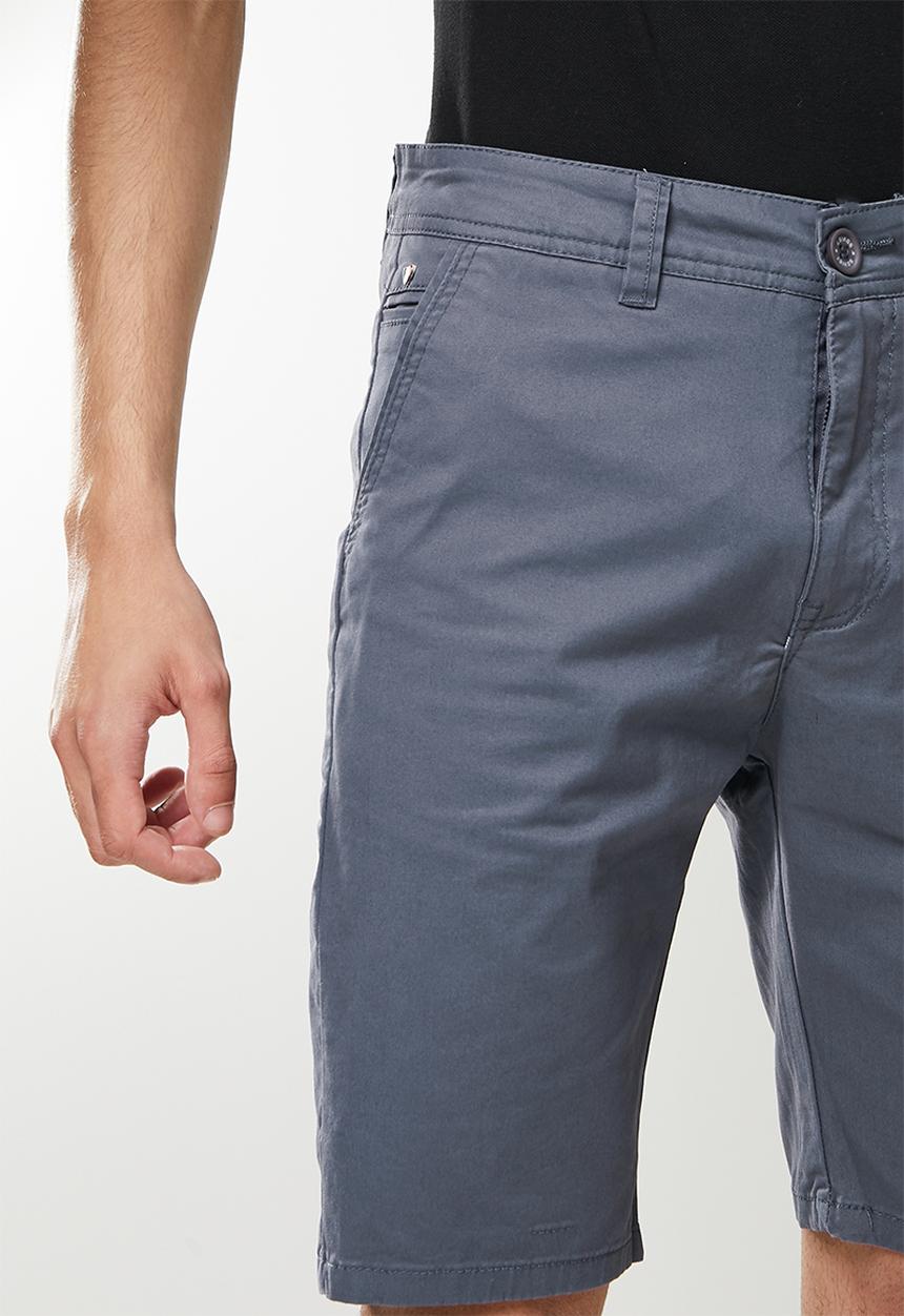 SOVIET - M raffaello cotton short - dark grey