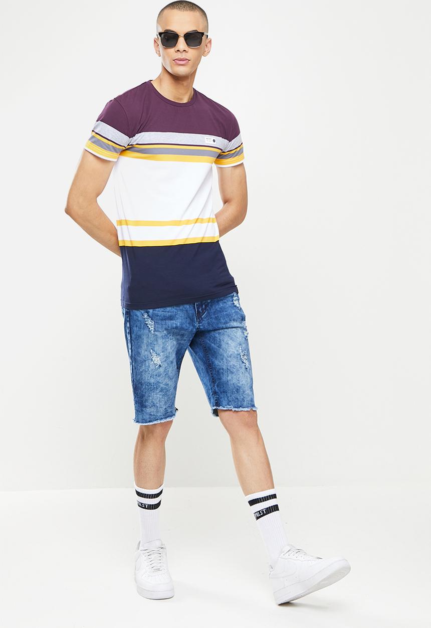 SOVIET - M loyal denim short - blue marble