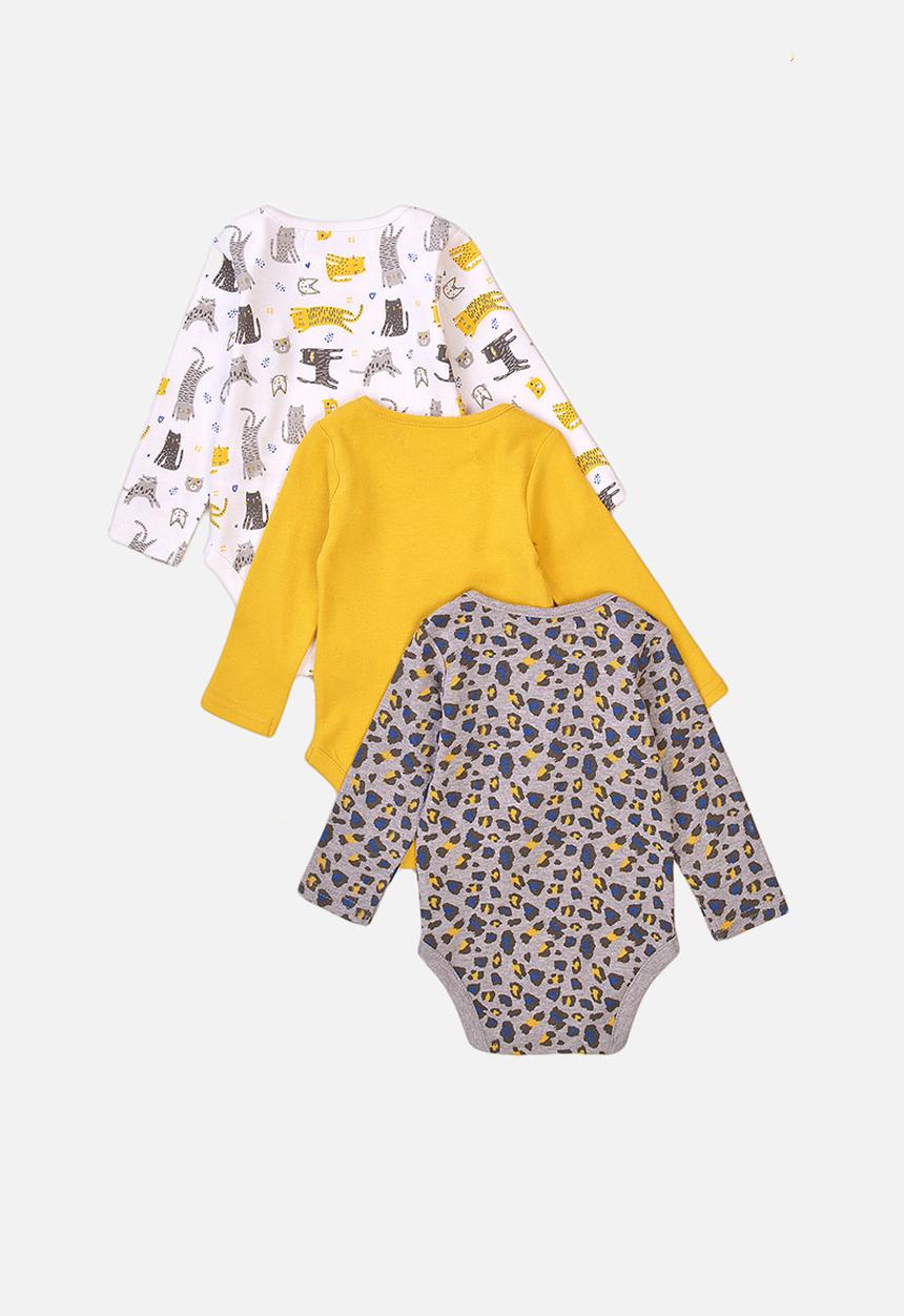 MINOTI - Basic 3-pack bodysuits - multi 