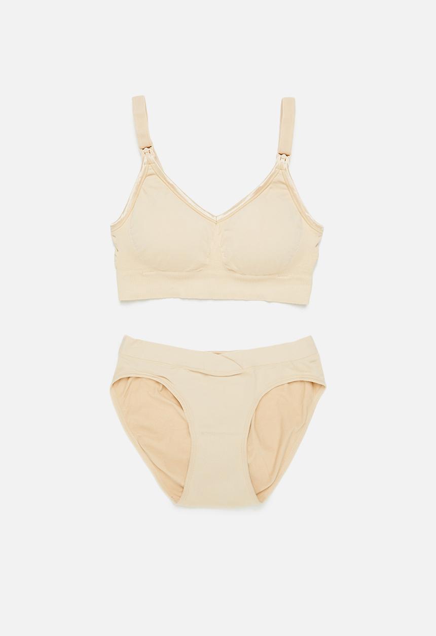 Maternity Mommy - Maternity Jenna bra and panty set - neutral