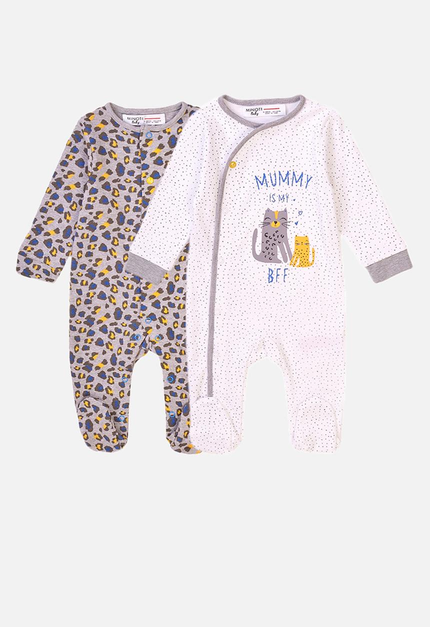 MINOTI - Basic 2-pack sleepsuits - multi