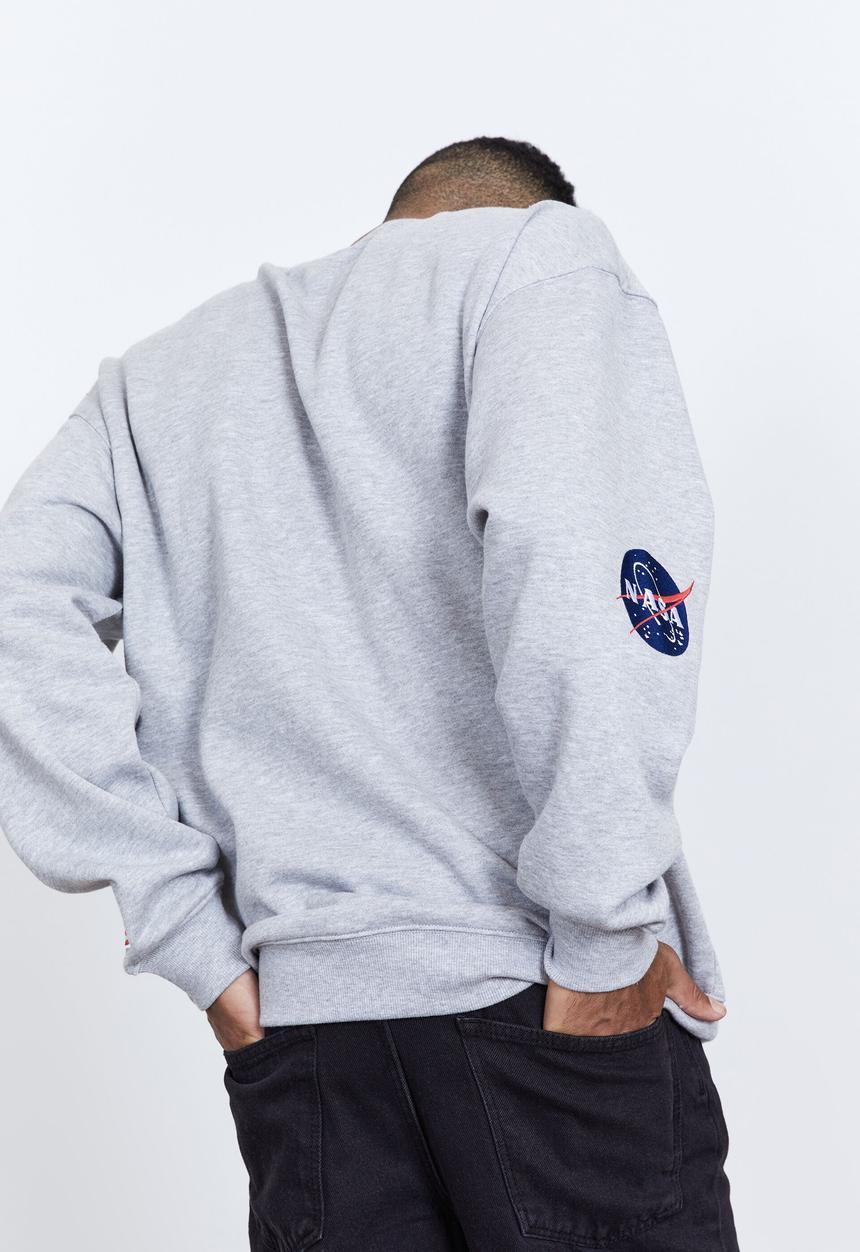 Factorie - Oversized nasa crew - lcn nas grey marle nasa script