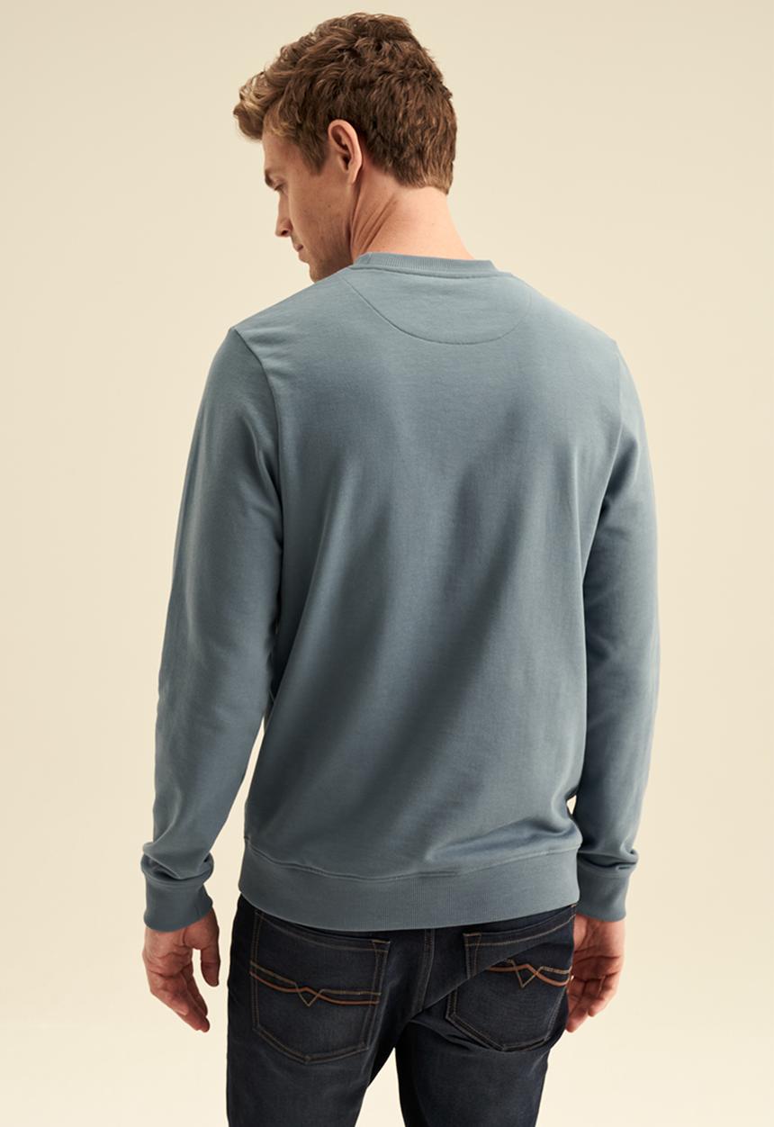 POLO - Men pjc emb logo sweat - blue