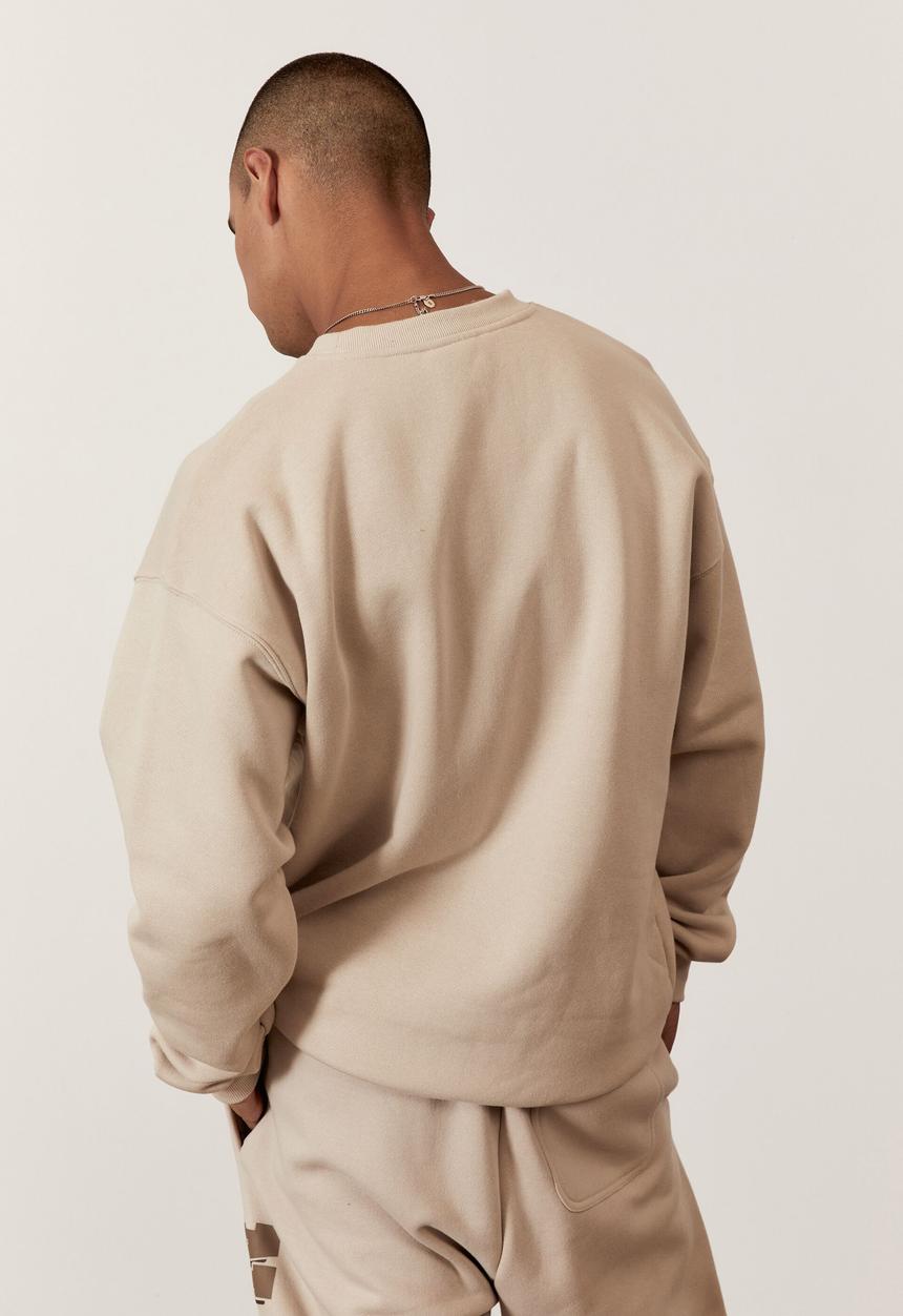 Factorie - Oversized nasa top - lcn nas ivory & nasa curve
