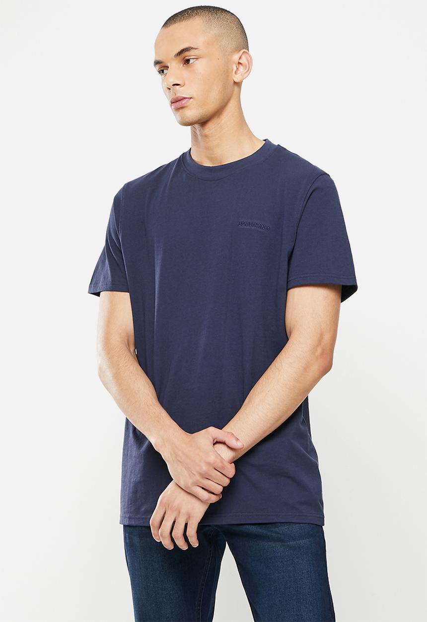 Jonathan D - Men's branded crew neck T-shirt - navy
