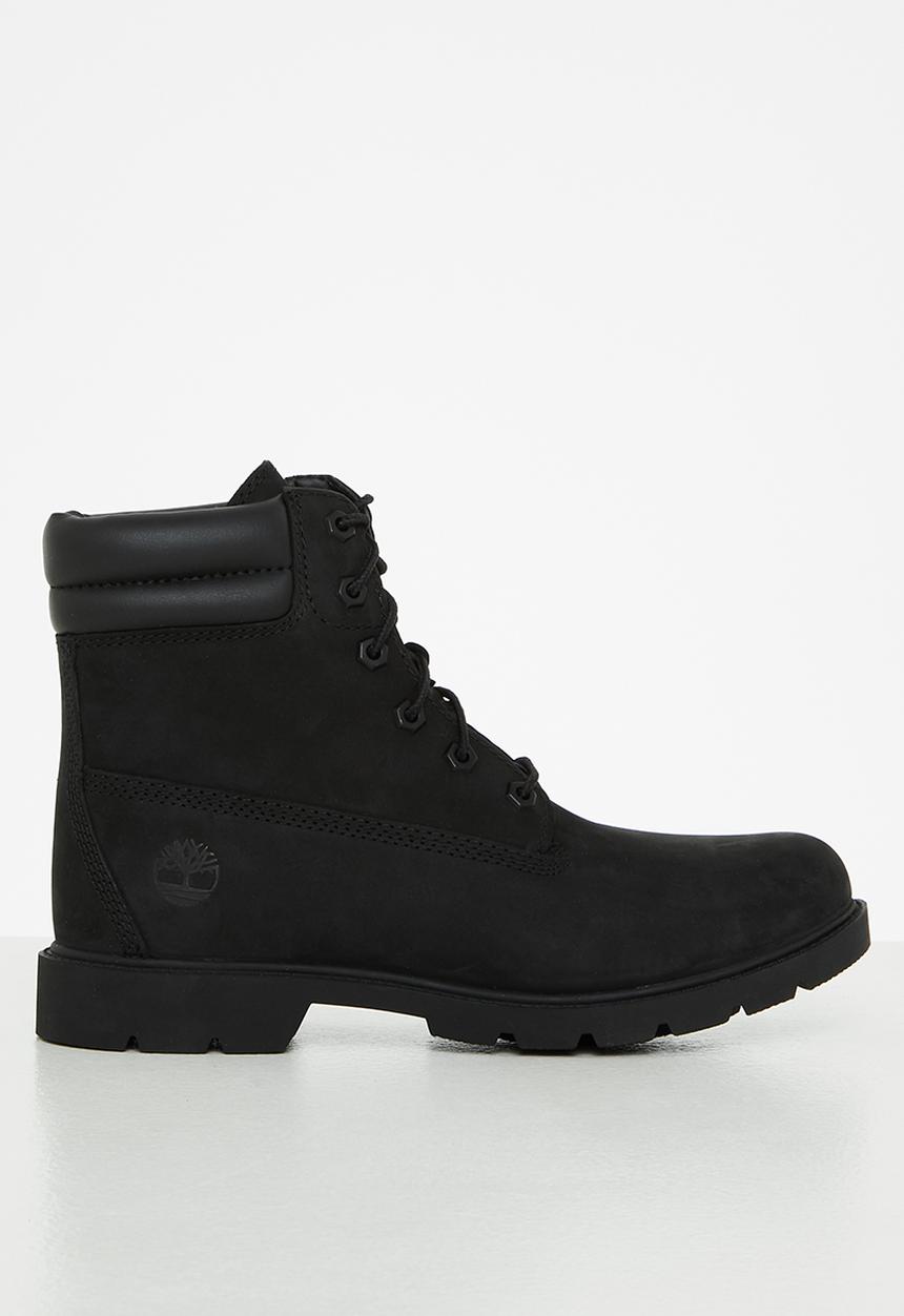 Timberland - Linden woods 6in double collar wr b - black nubuck