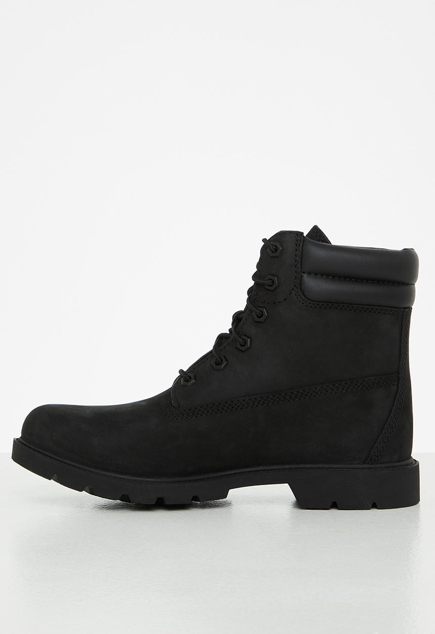 Timberland - Linden woods 6in double collar wr b - black nubuck