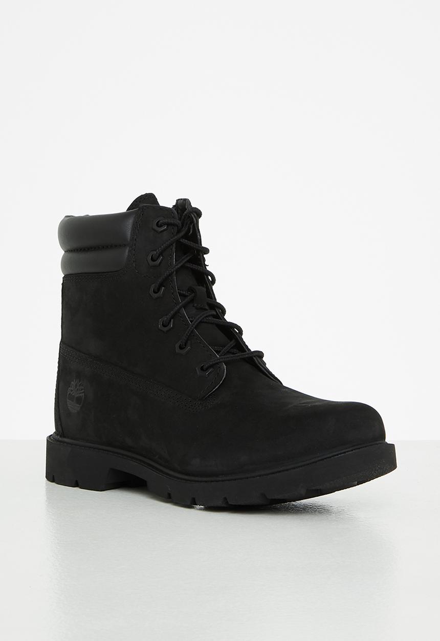 Timberland - Linden woods 6in double collar wr b - black nubuck