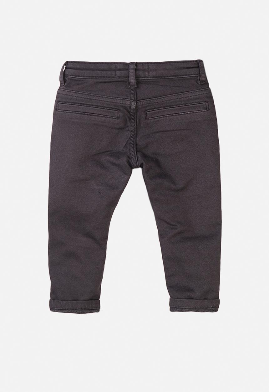MINOTI - Woven washed pant - charcoal