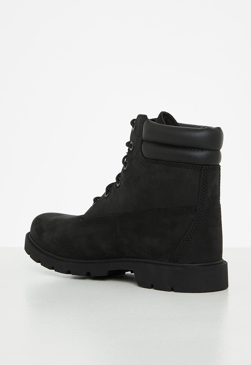 Timberland - Linden woods 6in double collar wr b - black nubuck