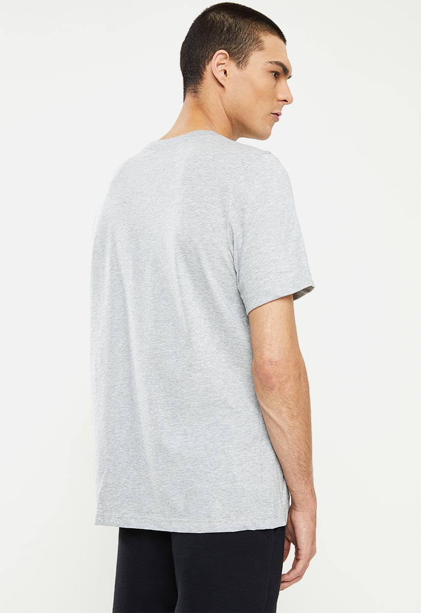 adidas Performance - Essentials Summer Pack Single-Dye Logo Tee - medium grey heather