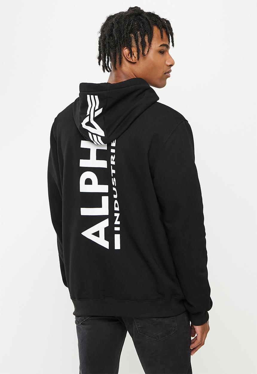 Alpha Industries - A.1 backprint hoody - black