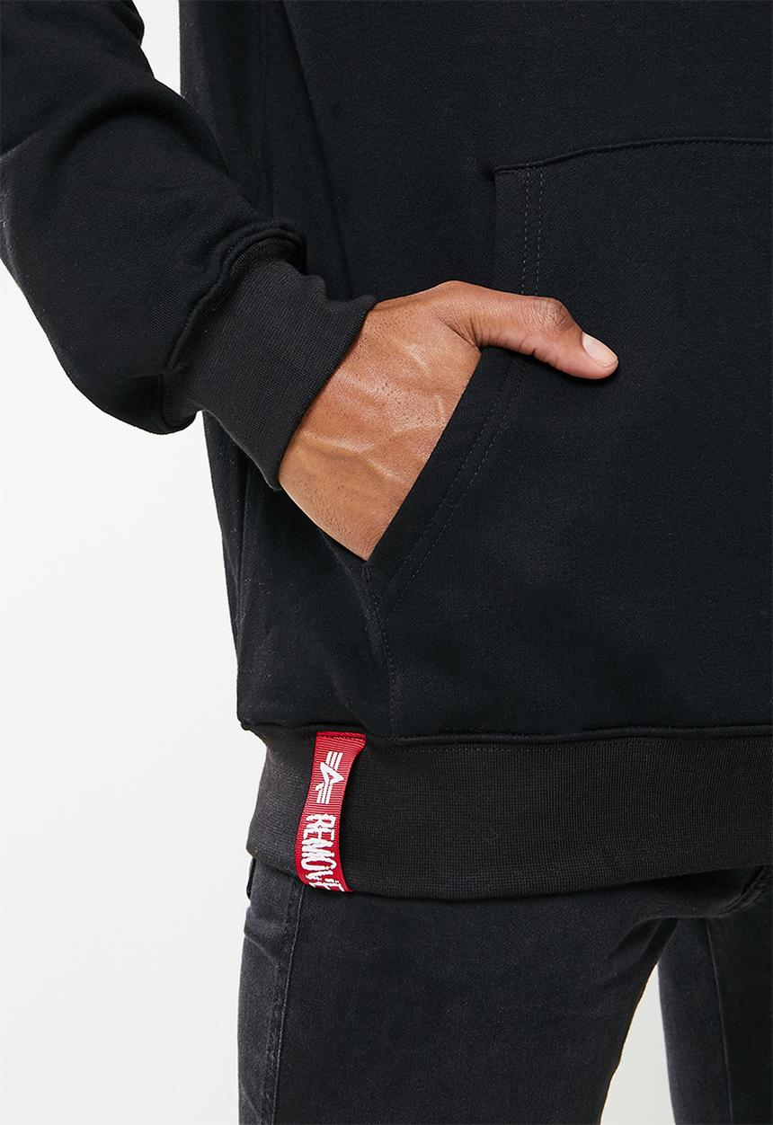 Alpha Industries - A.1 backprint hoody - black