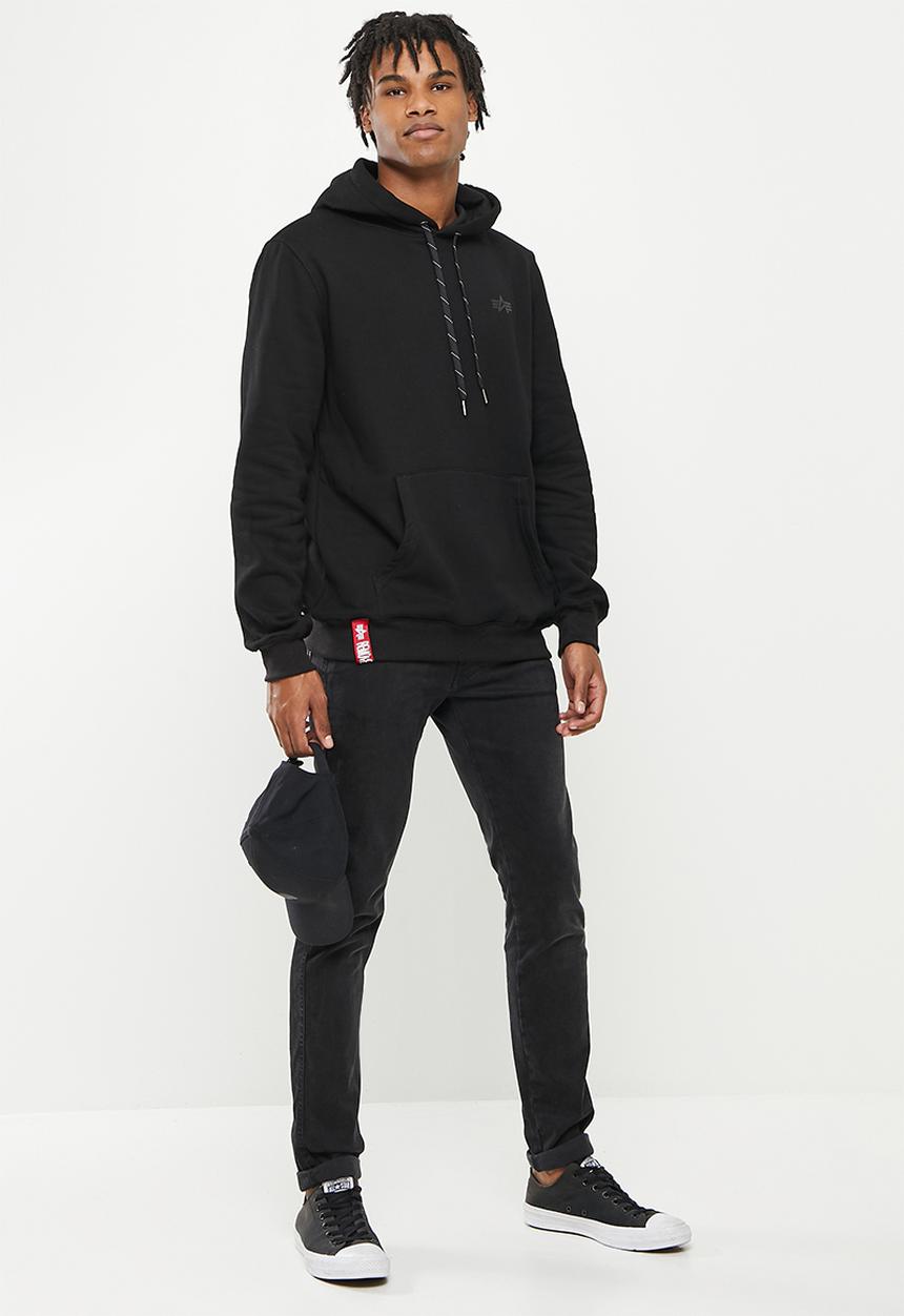Alpha Industries - A.1 backprint hoody - black