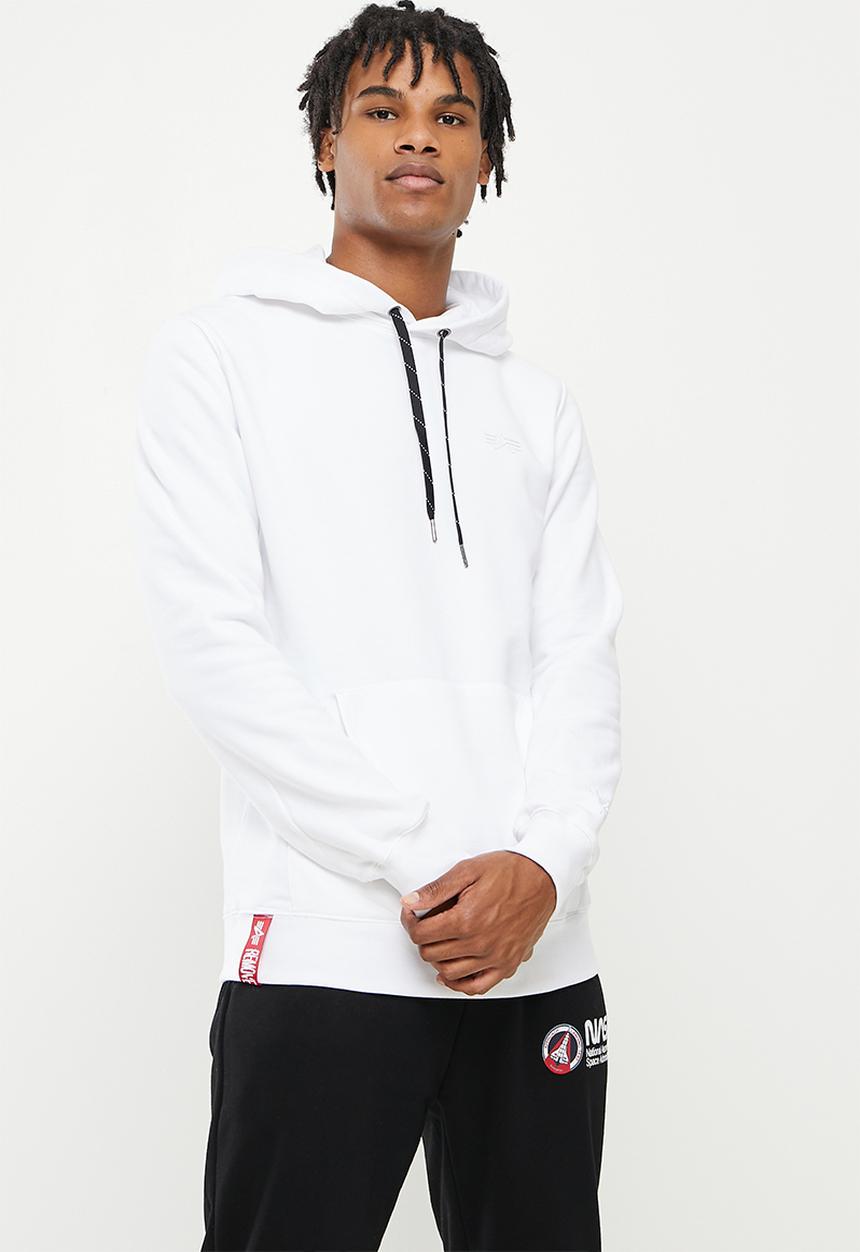 Alpha Industries - A.1 backprint hoody - white
