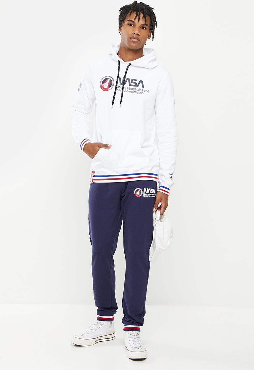 Alpha Industries - Nasa retro hoody - white