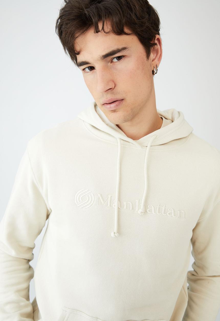 Factorie - Graphic pullover - white marle athletic dept