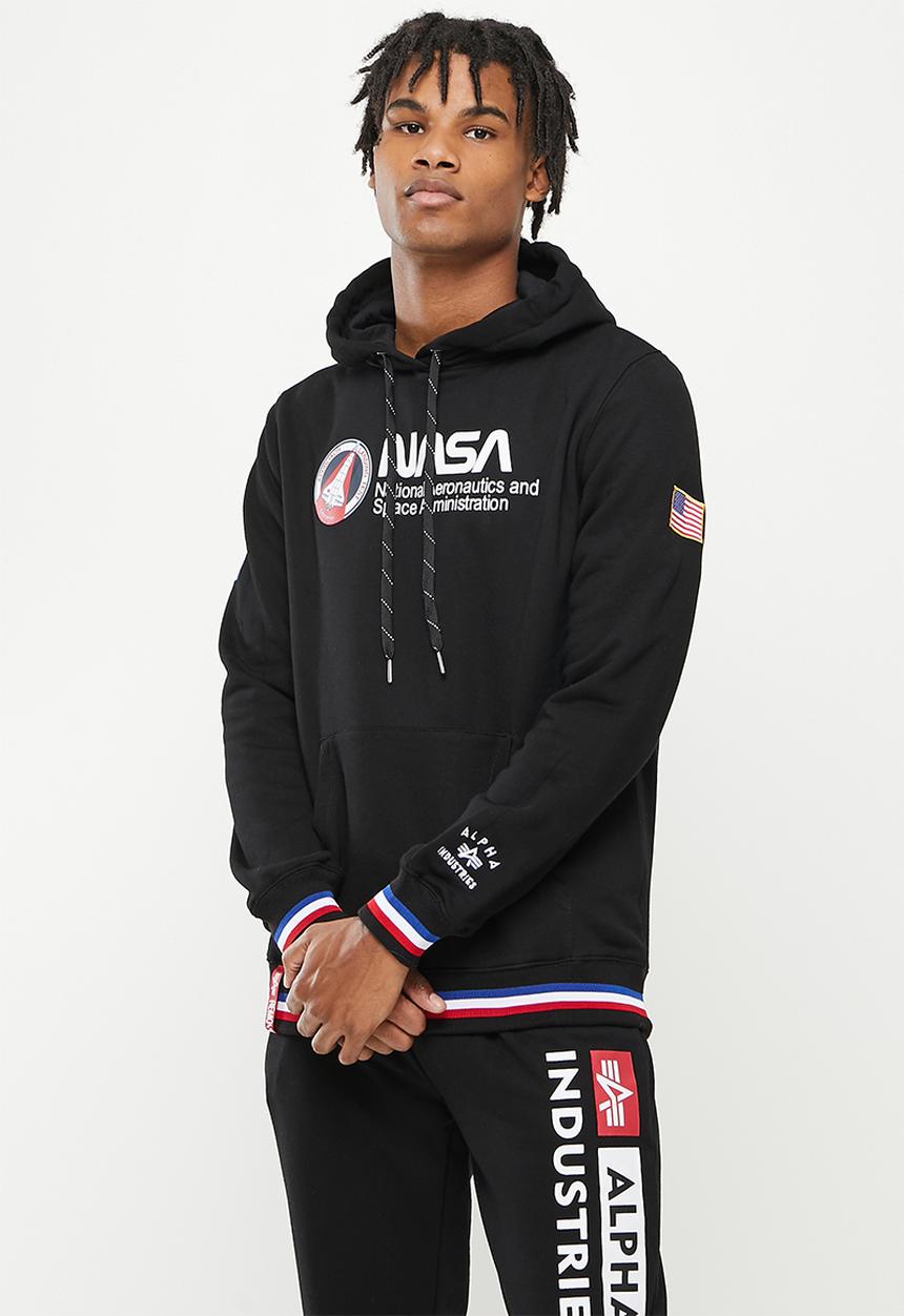 Alpha Industries - Nasa retro hoody - black