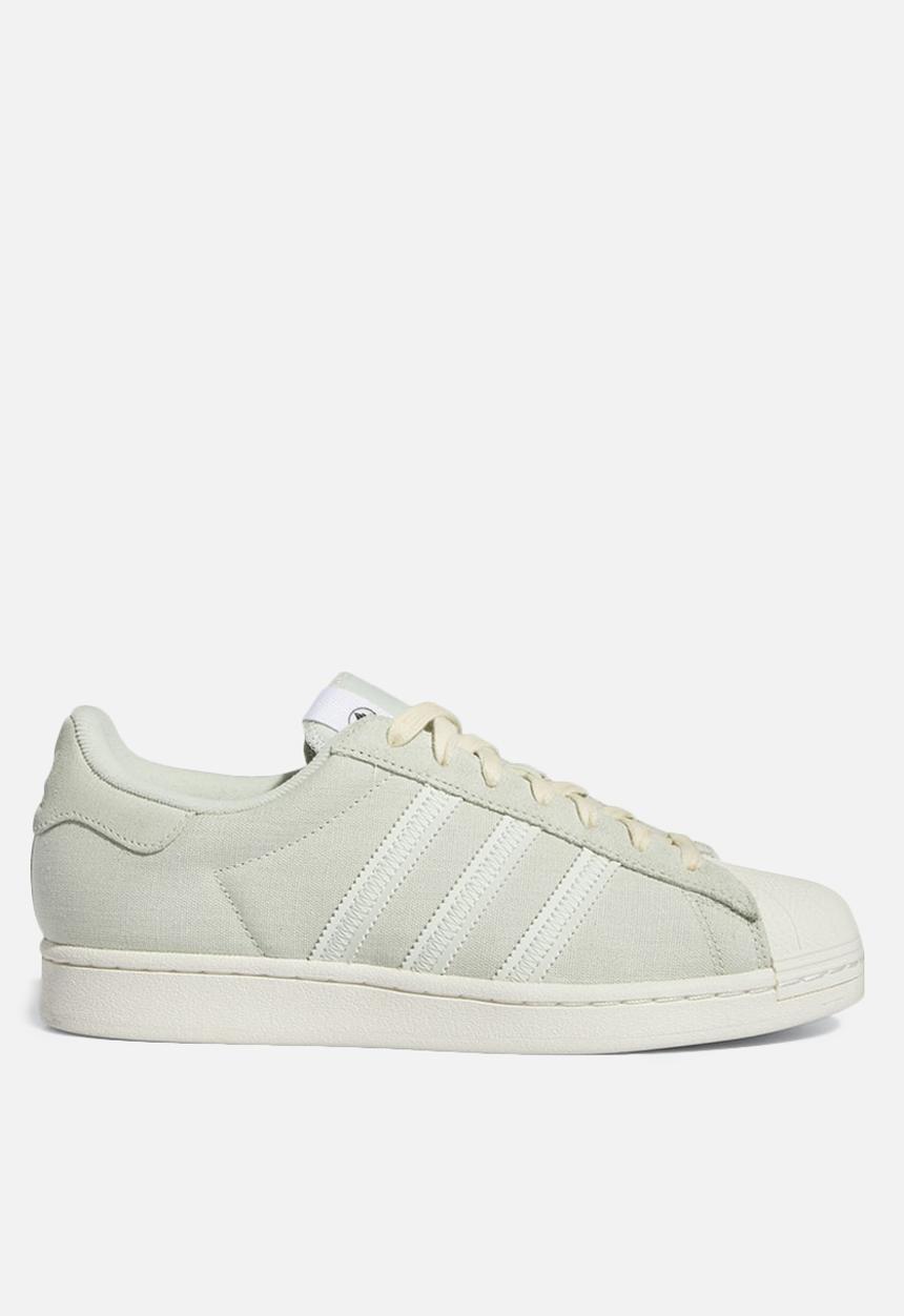 adidas Originals - Superstar - linen green/off white/ftwr white