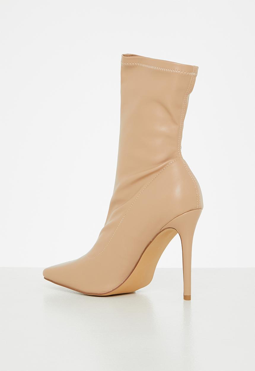 Public Desire - Lars sock ankle boot - ecru