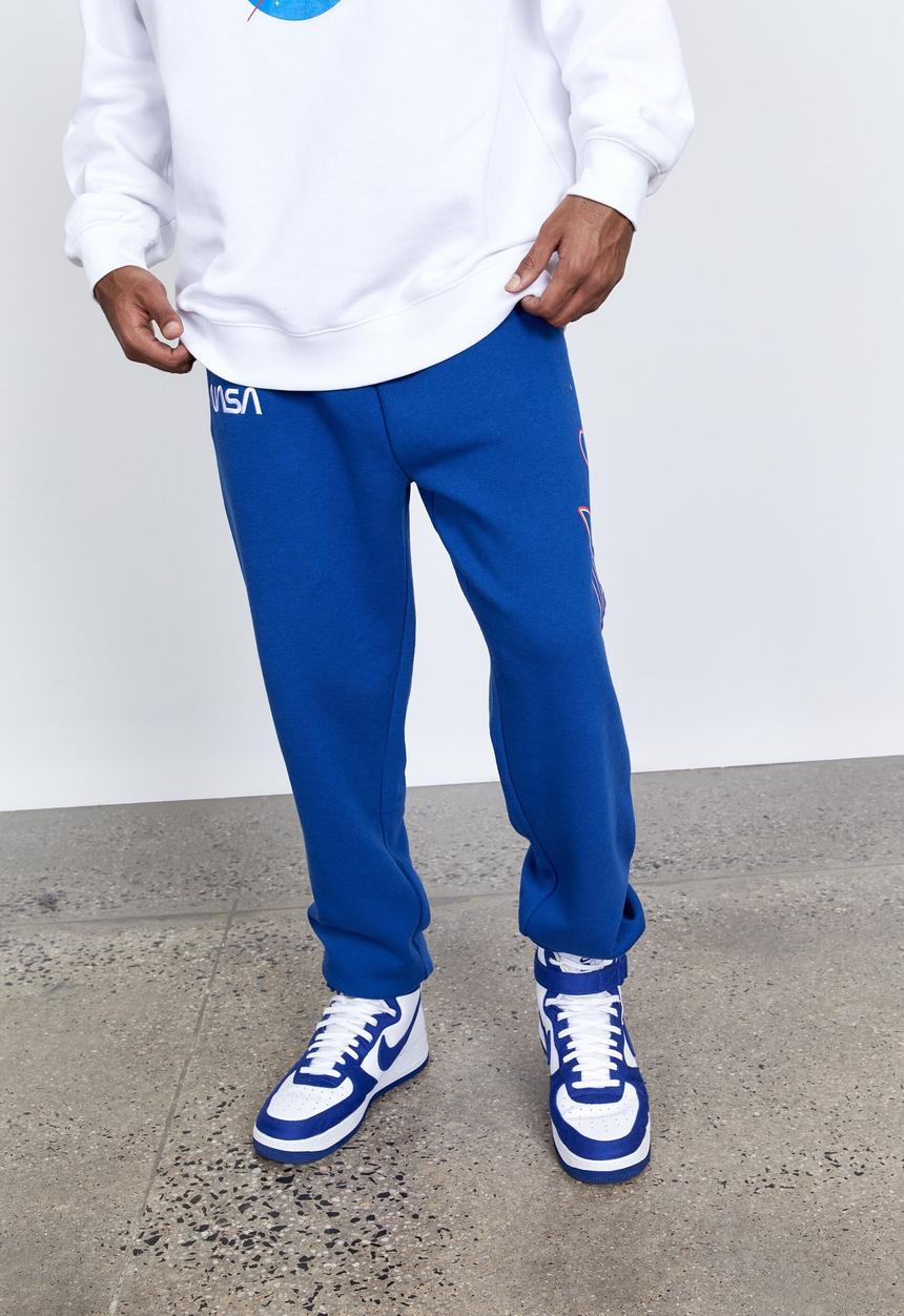 Factorie - Nasa relaxed trackpant - lcn cobalt nasa script