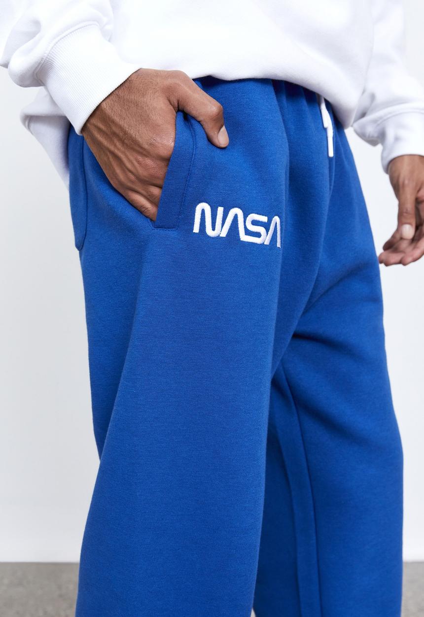 Factorie - Nasa relaxed trackpant - lcn cobalt nasa script